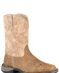 'Roper' Men's 11" Wilder II Western Square Toe Roper - Tan