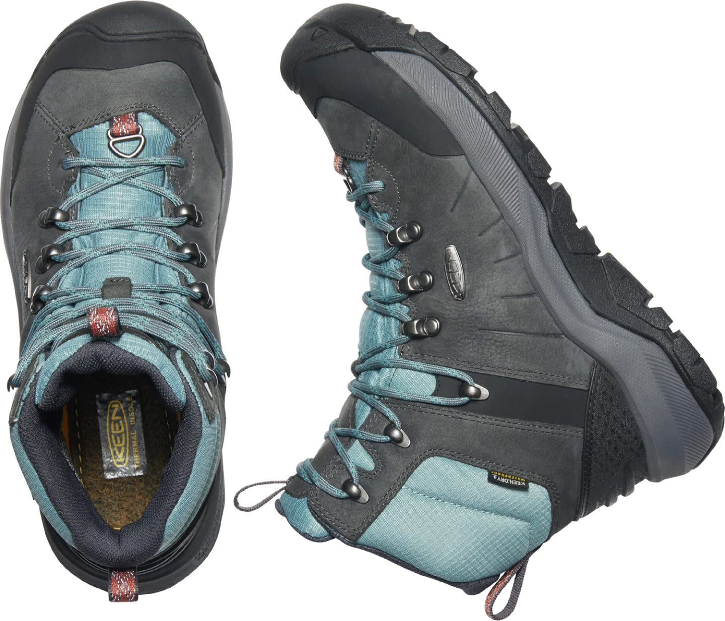 'Keen Outdoor' Women's Revel IV Mid Polar - Magnet / North Atlantic - Image 2