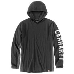 'Carhartt' Men's Force Midweight Hooded T- Shirt - Carbon Heather