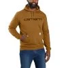 'Carhartt' Men's Rain Defender® Midweight Logo Graphic Hoodie - Carhartt Brown