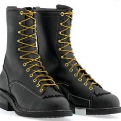 'Wesco' Men's 10" Highliner Logger Boot - Black