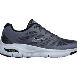 'Skechers' Men's Arch Fit-Charge Back - Charcoal / Black (Extra Wide)
