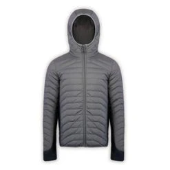 'Boulder Gear' Men's Brooks Hybrid Jacket - Charcoal