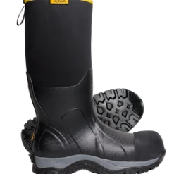 Reed Boots Bagman Industries 'Reed' Men's 16" Glacier Neoprene Insulated Comp Toe - Black