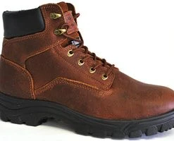 'Work Zone' Men's 6" EH WP Comp Toe - Brown