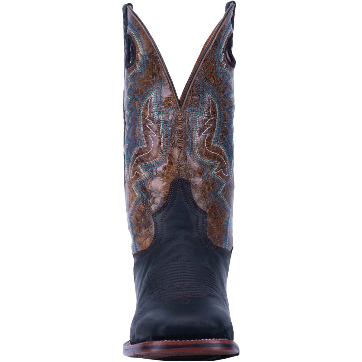 Dan Post Boot Co 'Dan Post' Men's 11" Deuce Western Wide Square Toe - Black / Brown - Image 5