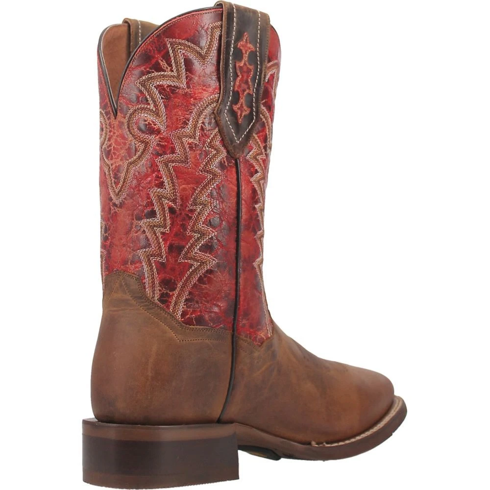 Dan Post Boot Co 'Dan Post' Men's 11" Killeen Western Square Toe - Tan / Red - Image 8