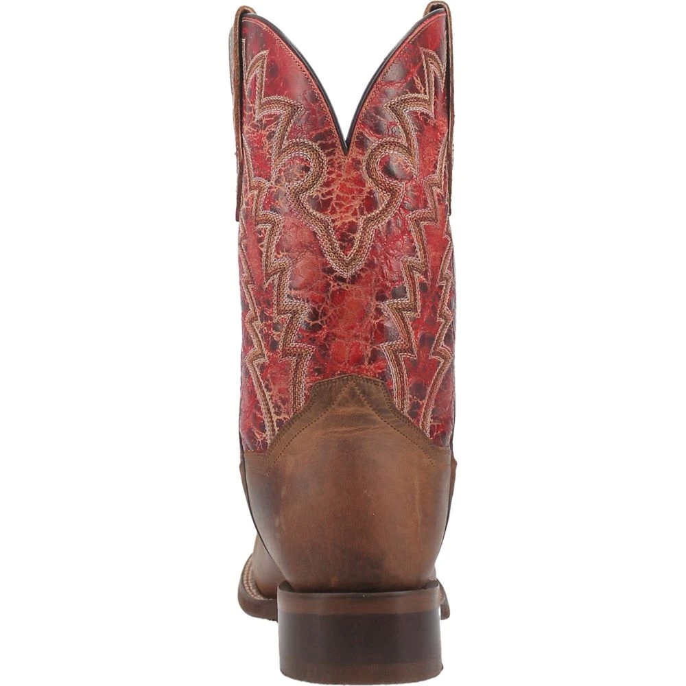 Dan Post Boot Co 'Dan Post' Men's 11" Killeen Western Square Toe - Tan / Red - Image 5