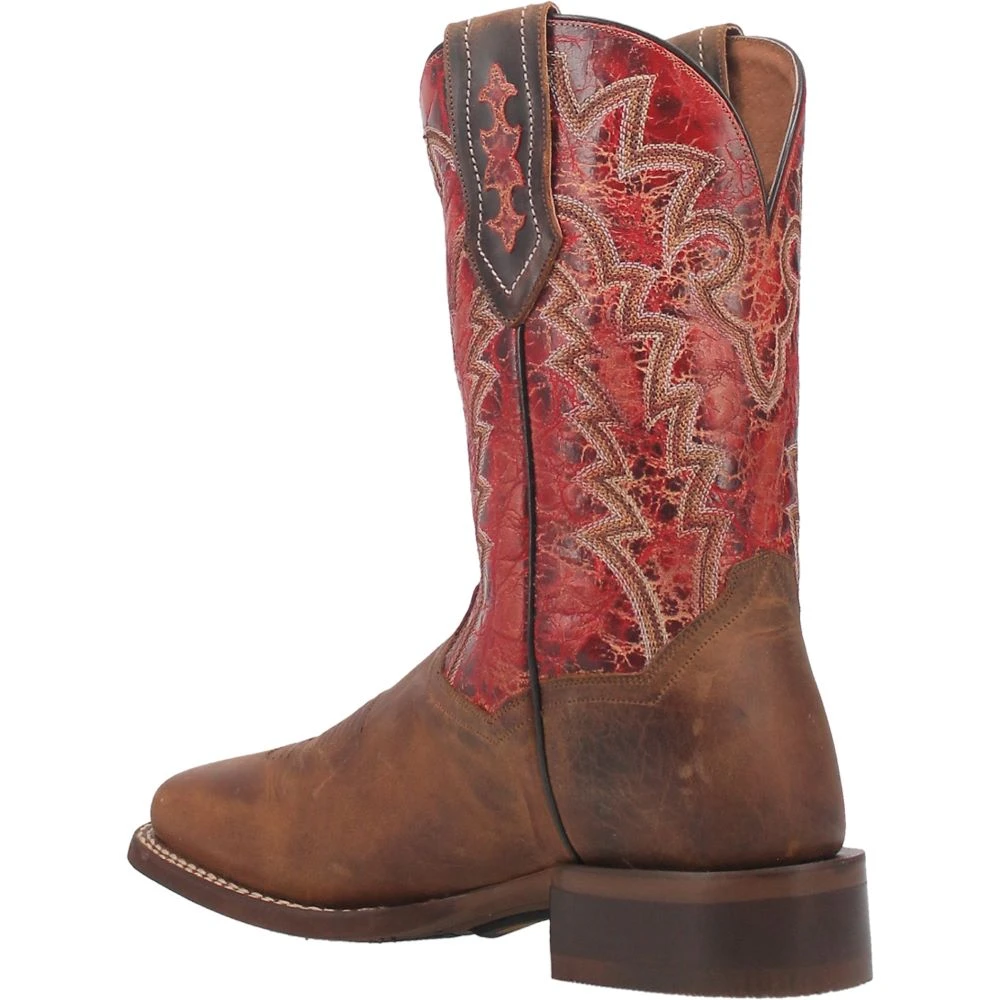Dan Post Boot Co 'Dan Post' Men's 11" Killeen Western Square Toe - Tan / Red - Image 9