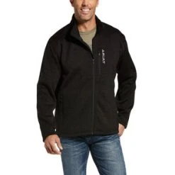 'Ariat' Men's Caldwell Full Zip Jacket - Charcoal