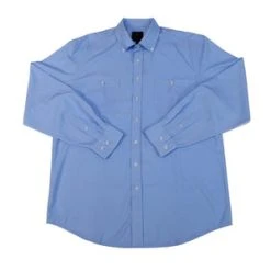 FX Fusion 'F/X Fusion' Men's Stretch Print Button Down- Regatta