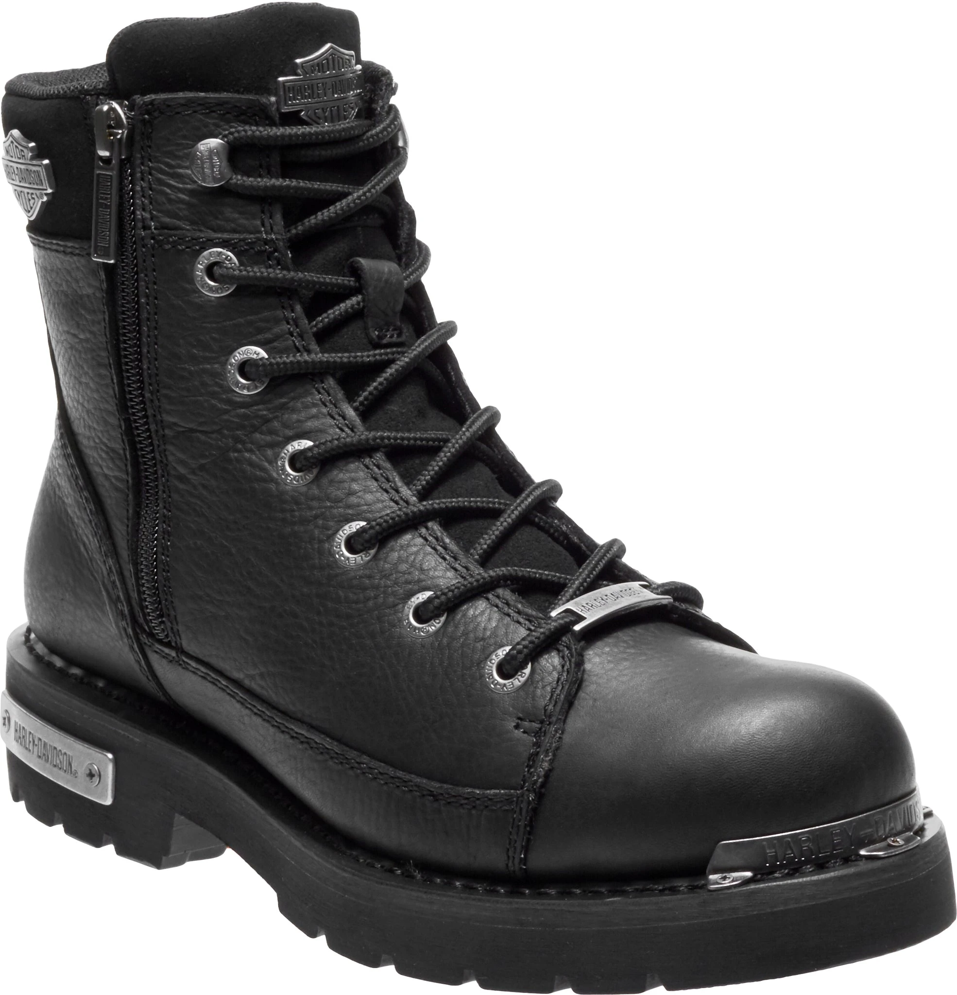'Harley Davidson' Men's 5.75" Chipman Zip Boot - Black - Image 2