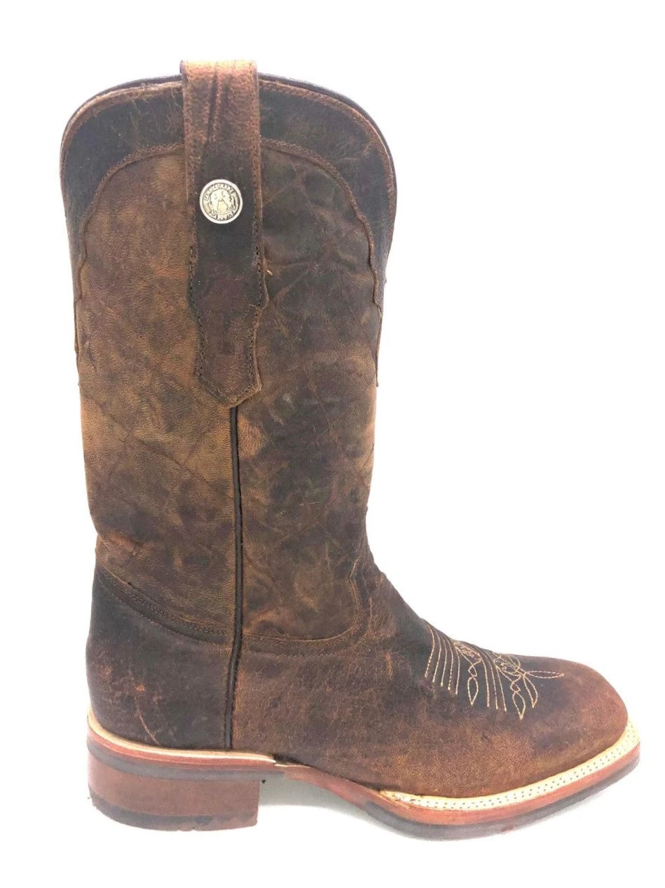 Tanner Mark Boots 'Tanner Mark' Men's 13" Western Square Toe - Buffalo Honey / Mad Dog Honey