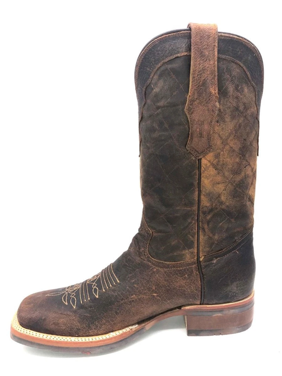 Tanner Mark Boots 'Tanner Mark' Men's 13" Western Square Toe - Buffalo Honey / Mad Dog Honey - Image 7