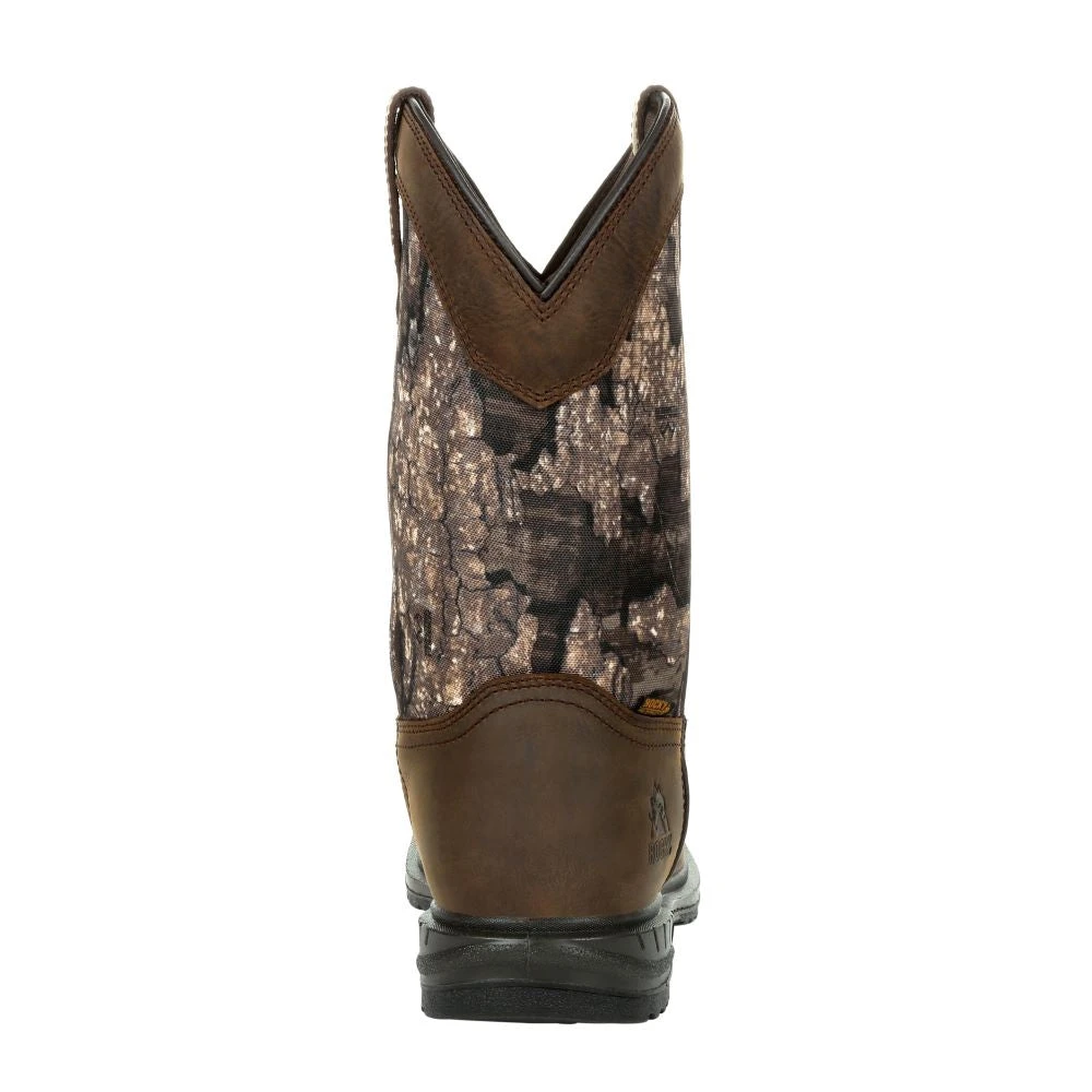 'Rocky' Men's 11" Worksmart 400G WP Western Soft Toe - Realtree Timber - Image 5