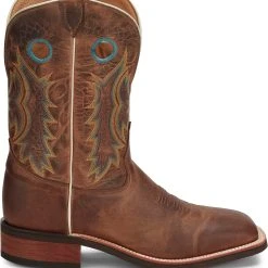 'Tony Lama' Men's 11" Americana Creedance Western - Brown / Turquoise