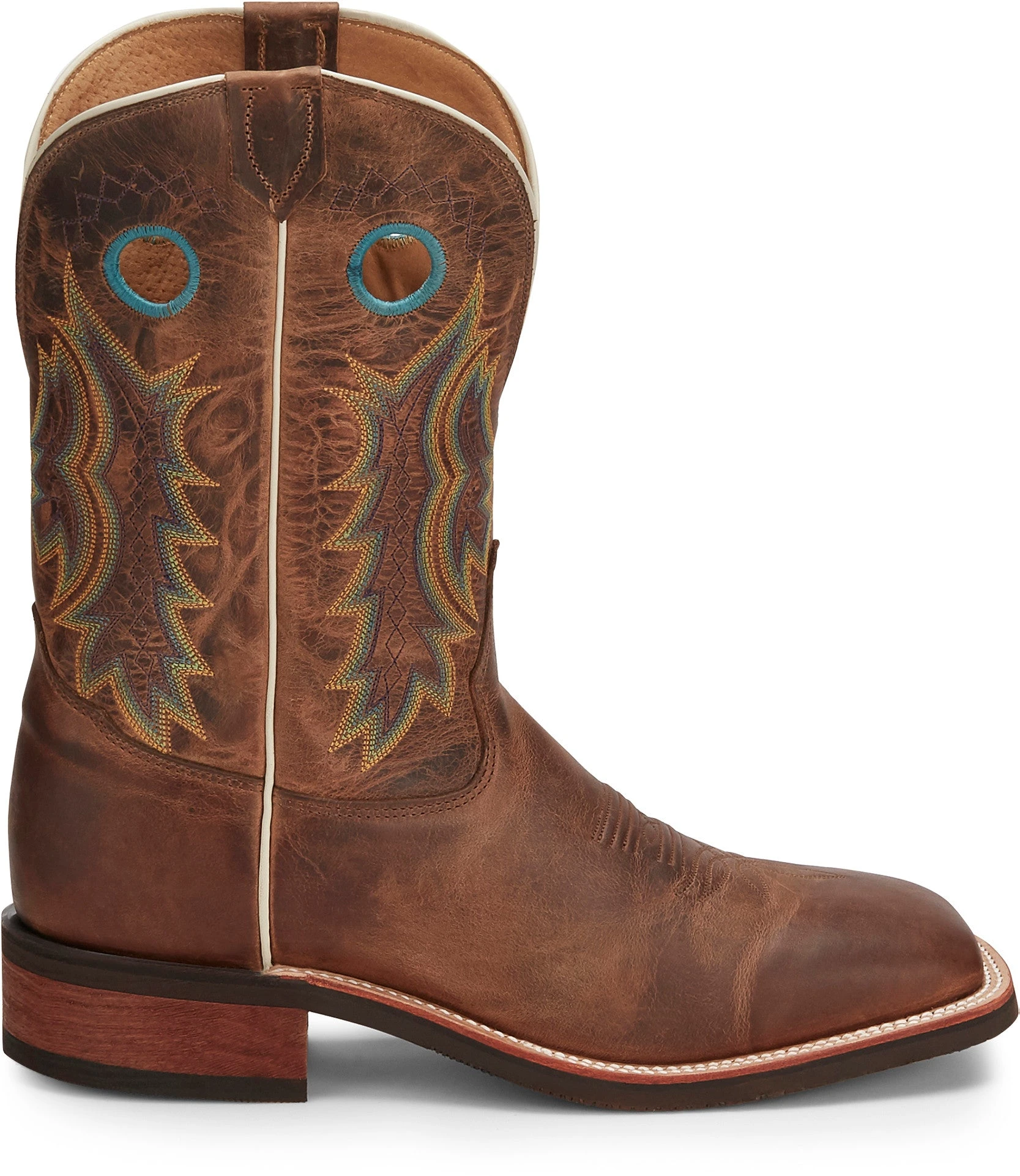 'Tony Lama' Men's 11" Americana Creedance Western - Brown / Turquoise
