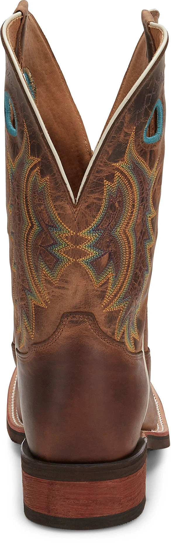 'Tony Lama' Men's 11" Americana Creedance Western - Brown / Turquoise - Image 5