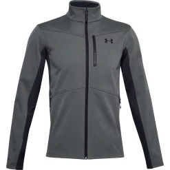 'Under Armour' Men's Coldgear Infrared Shield Jacket - Pitch Grey / Black