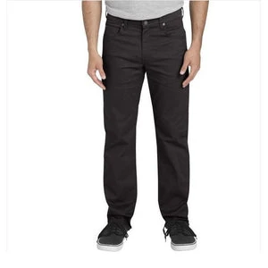 'Dickies' X-Series Regular Fit Straight Leg 5-Pocket - Rinsed Black